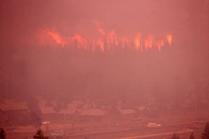 1988年イエローストーン国立公園で発生した火災旋風by_wikipedia